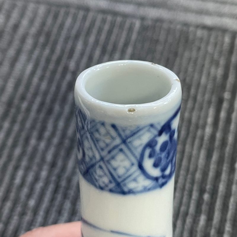 清光绪 青花杂耍图锥把瓶 - 图12