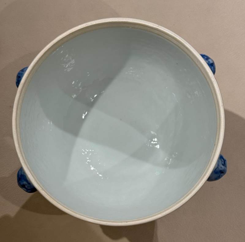 清光緒 青花團龍紋暖鍋 - 图11