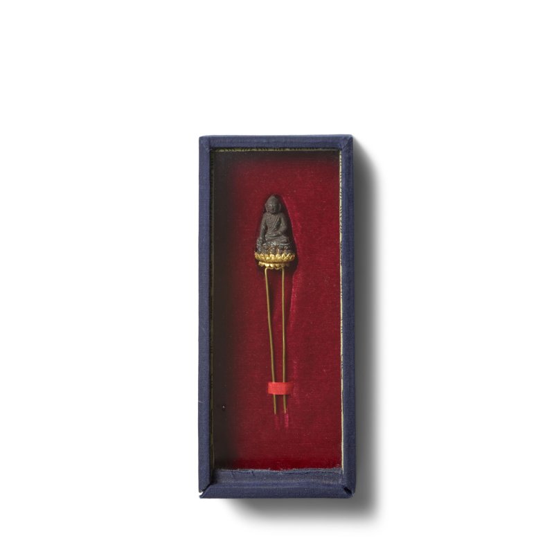 明 嵌銅佛金髮釵 | A BRONZE-BUDDHA-MOUNTED GOLD HAIRPIN - 图5