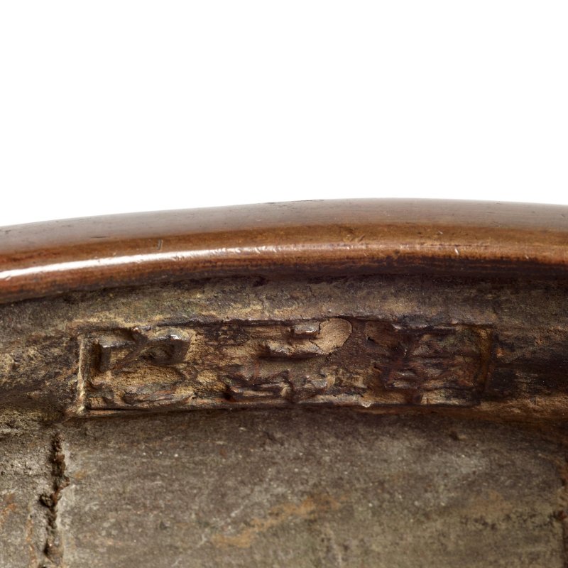 十八/十九世紀 雙耳三足銅爐 | AN INSCRIBED BRONZE TRIPOD CENSER - 图2