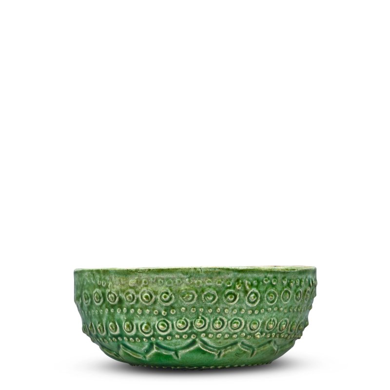 遼 綠黃釉模印蓮紋杯 | A RARE AND FINELY MOLDED GREEN-GLAZED CUP - 图3