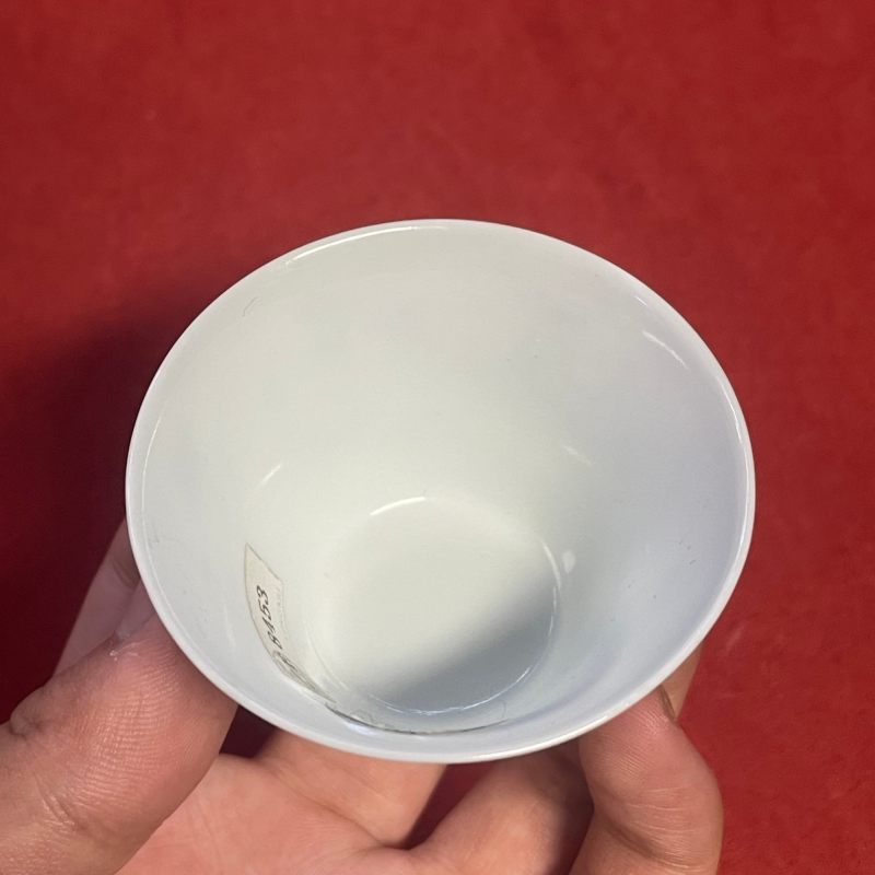 清康熙 斗彩荷塘清趣纹杯 - 图7
