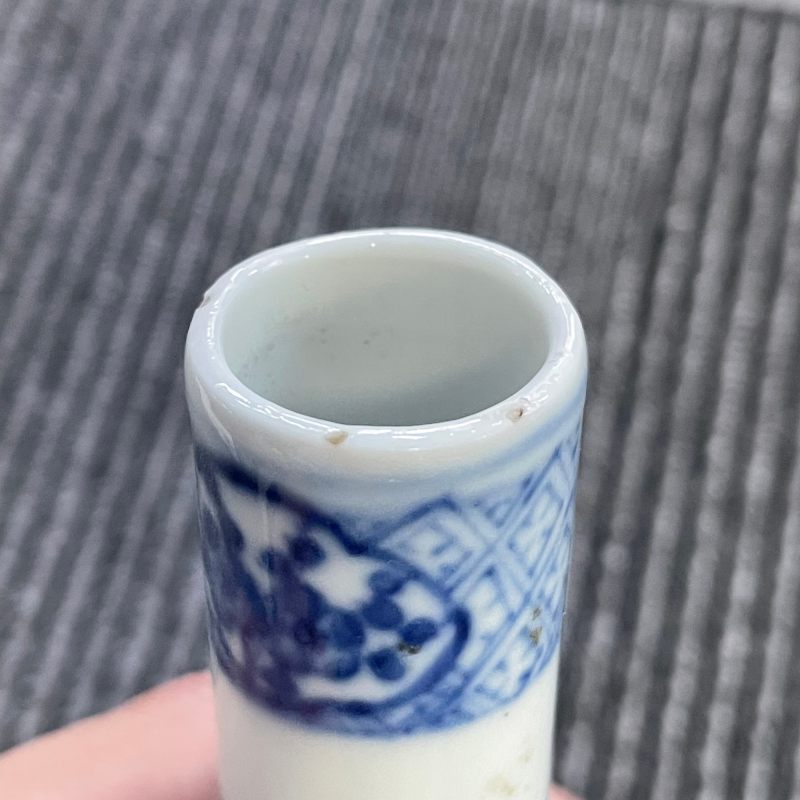 清光绪 青花杂耍图锥把瓶 - 图13