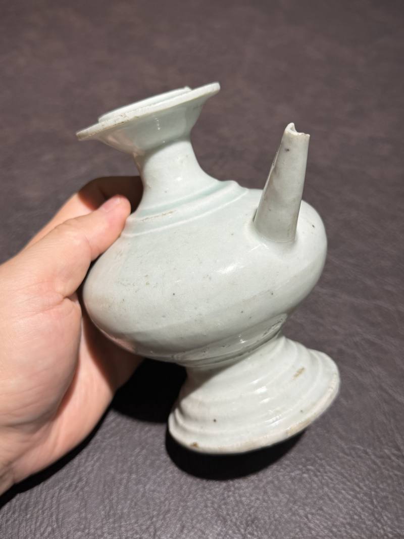 清 粉青釉净瓶 - 图9