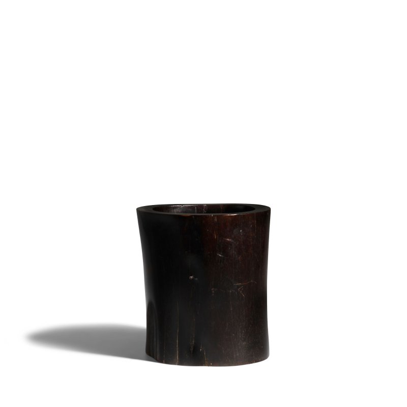 十八世紀 紫檀隨形筆筒 | A ZITAN TRUNK-FORM BRUSHPOT - 图6