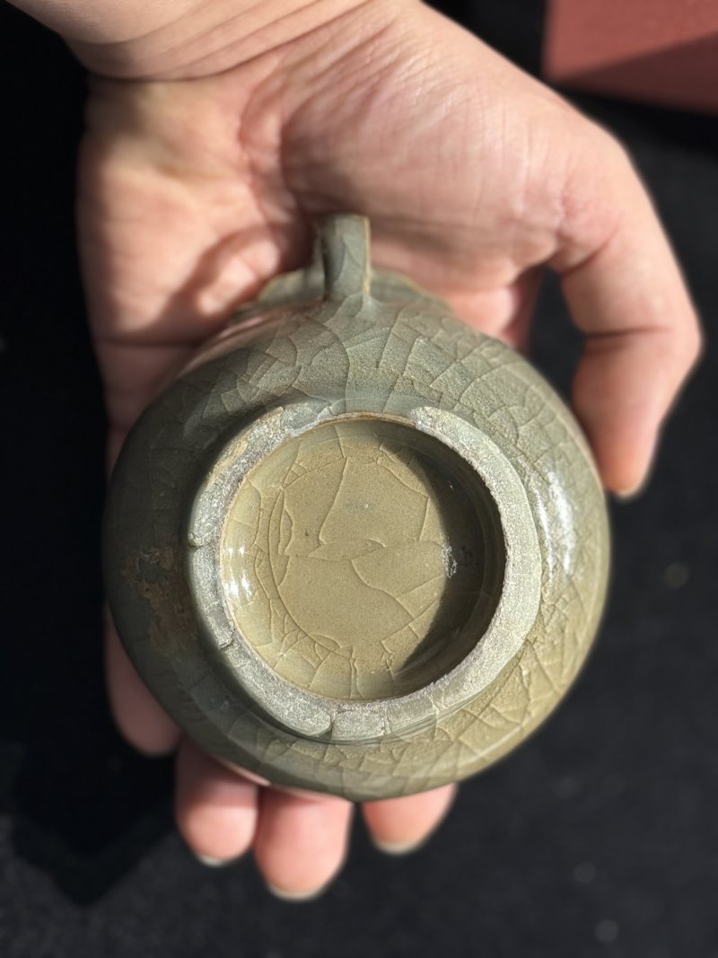 宋 龍泉窯青釉把杯 - 图4