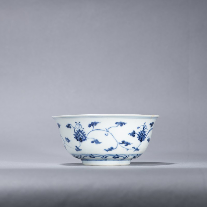 明永乐 青花缠枝莲纹宫碗 - 图1