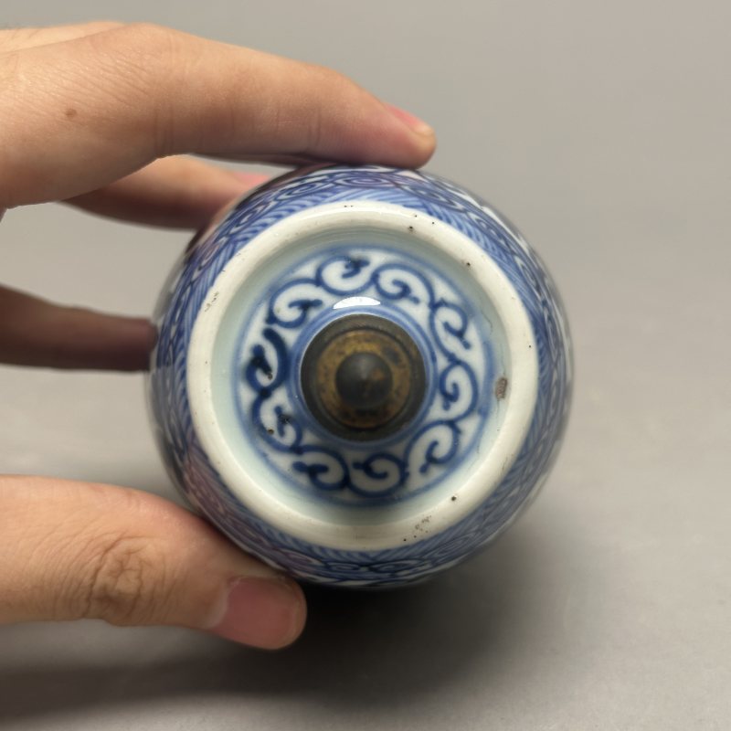 请早期 青花花卉纹香水瓶 - 图3
