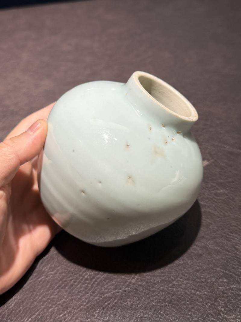 明 甜白釉嘟噜罐 - 图9