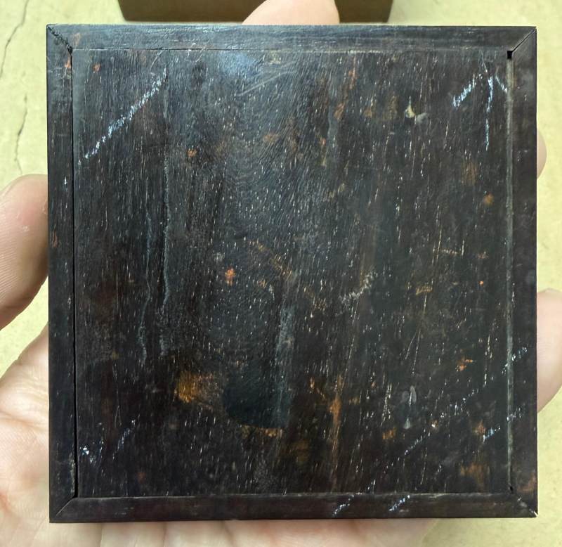 19世紀 文鼎款金石紋木印盒 - 图12