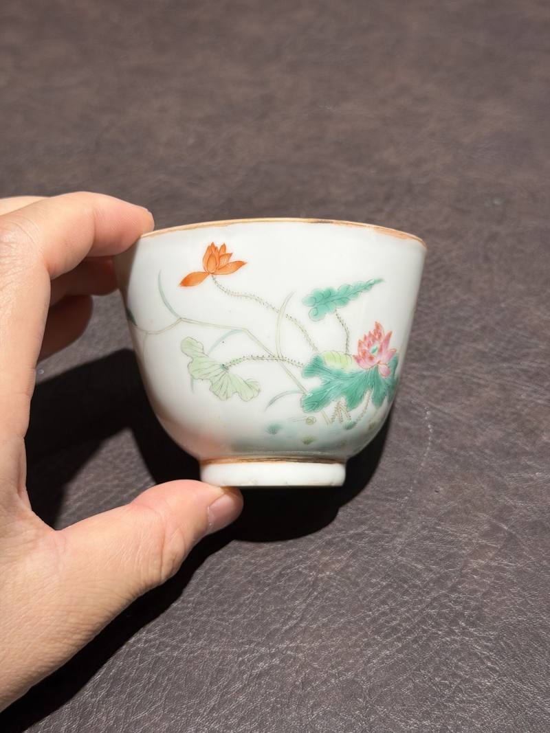 清光绪 粉彩癞瓜纹茶碗 - 图13