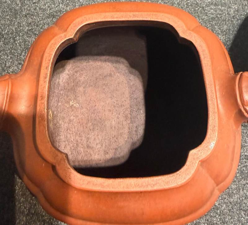 清晚期 大生竹紋倭角紫砂壺 - 图13