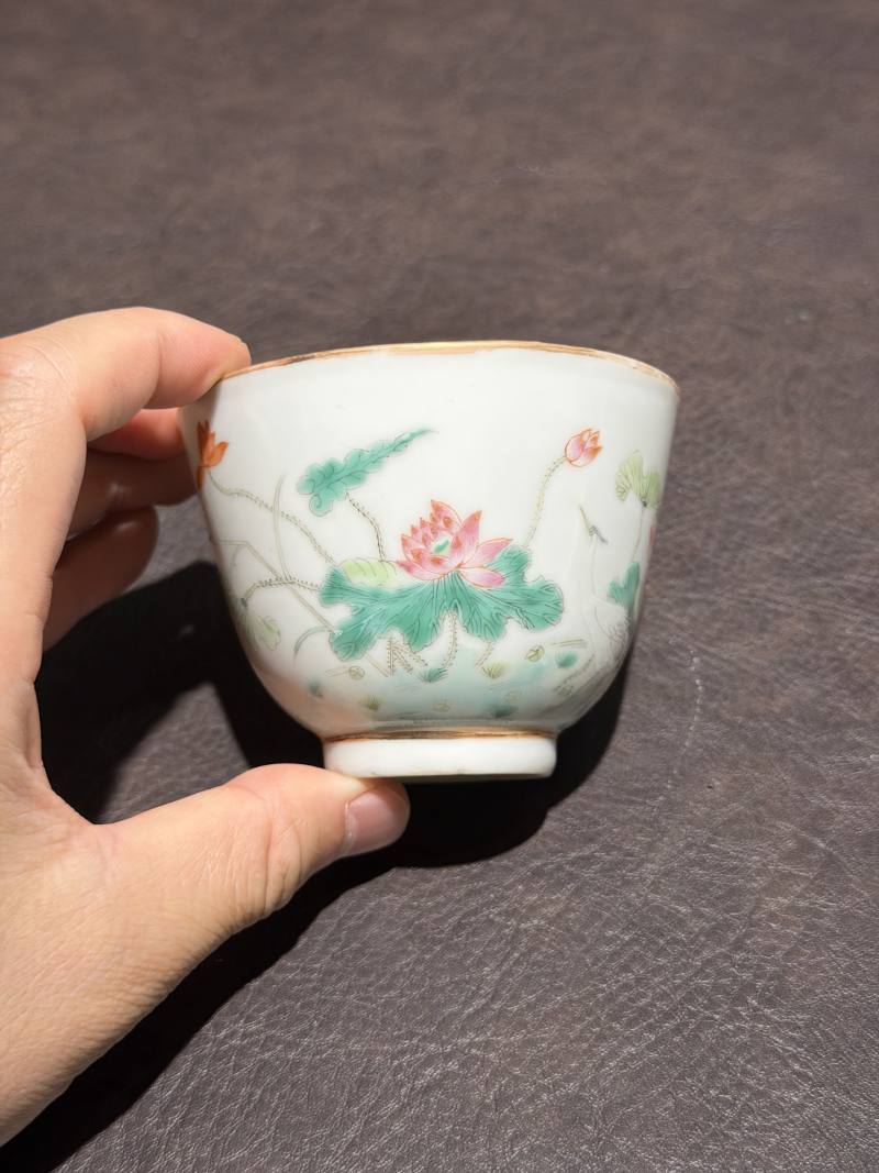 清光绪 粉彩癞瓜纹茶碗 - 图14