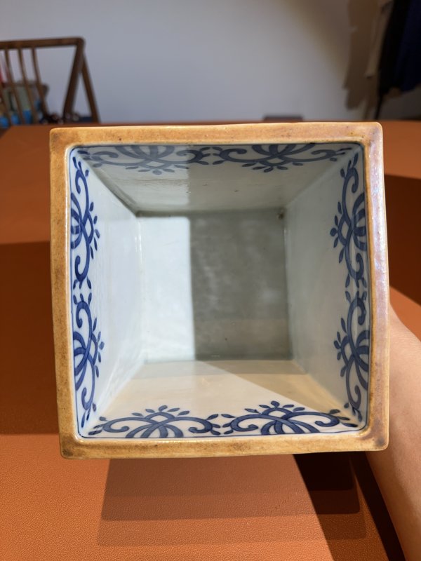 清道光 青花赤壁赋诗文水指 - 图8