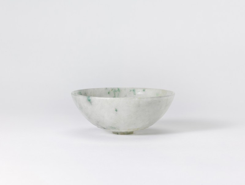 清 翡翠菊花碗