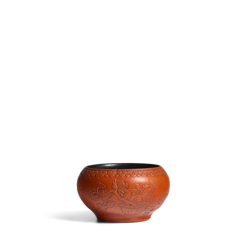 清道光 「定府行有恒堂珍賞」款 匏製博古天瑞圖缽 | A SMALL GOURD 'TIAN RUI TU' ALMS BOWL - 图8