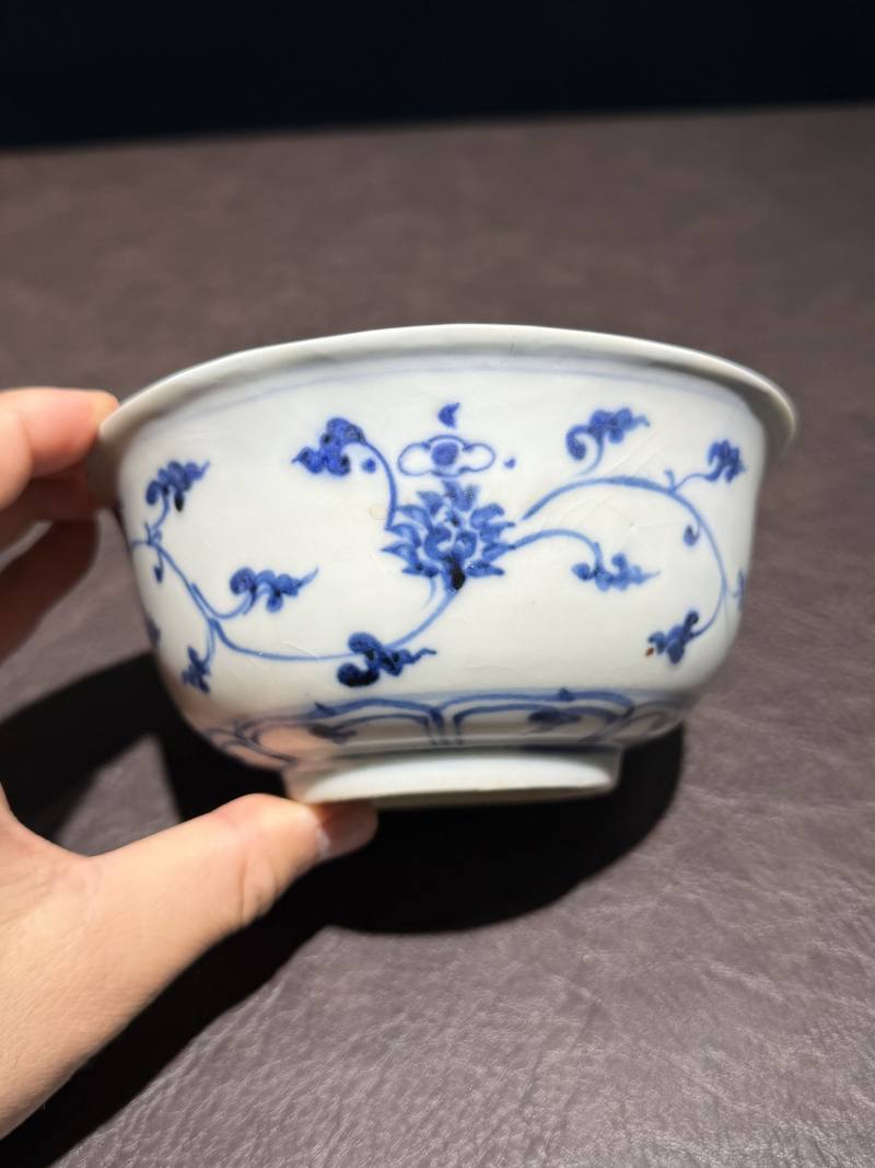 明永乐 青花缠枝莲纹宫碗 - 图4