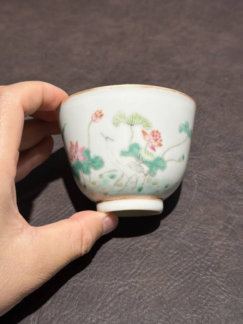 清光绪 粉彩癞瓜纹茶碗 - 图15