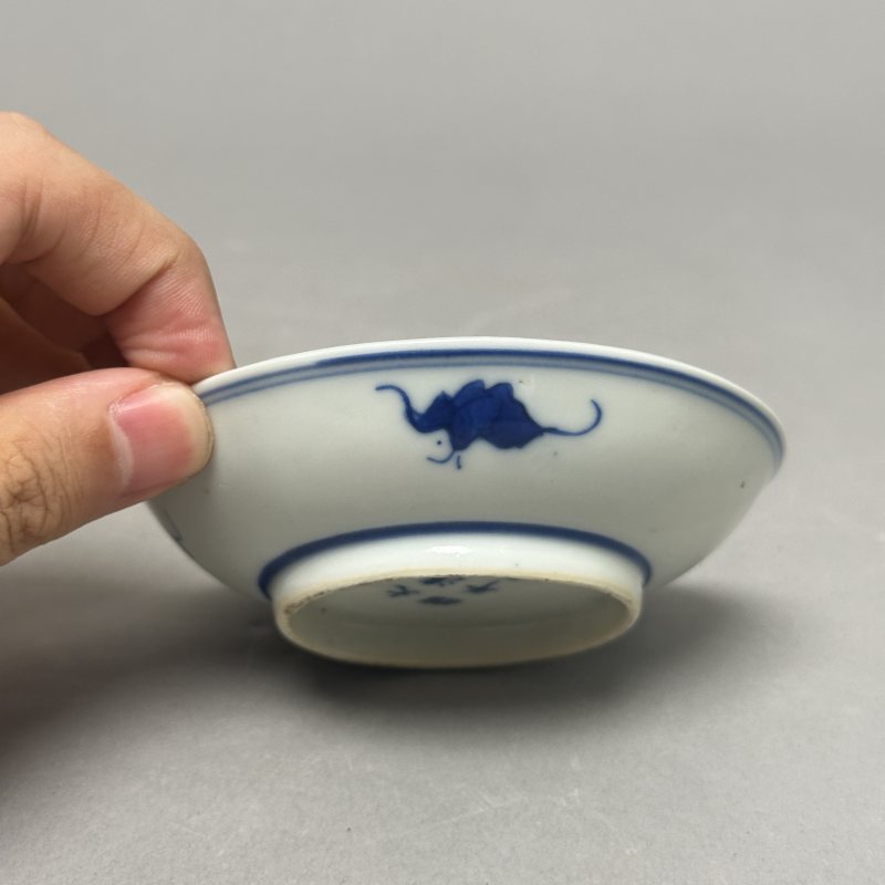 清光绪 青花洪福齐天盘一对 - 图7