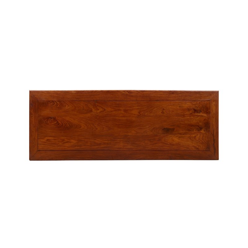 清晚期 黃花梨夾頭榫平頭案 | A LARGE HUANGHUALI ALTAR TABLE - 图2