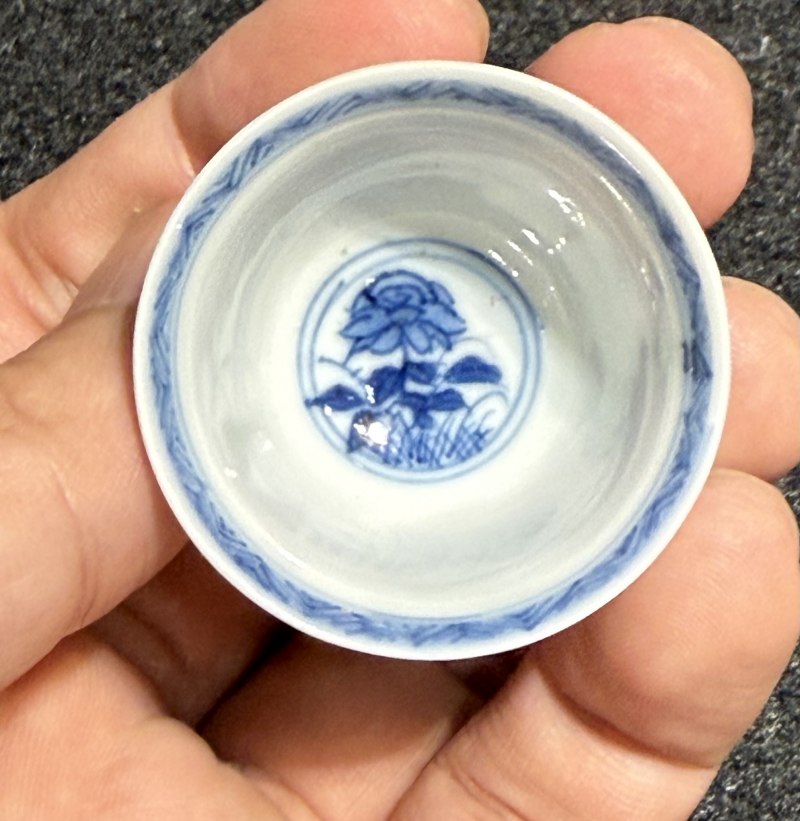 清康熙 袖珍青花杯碟三套 - 图10