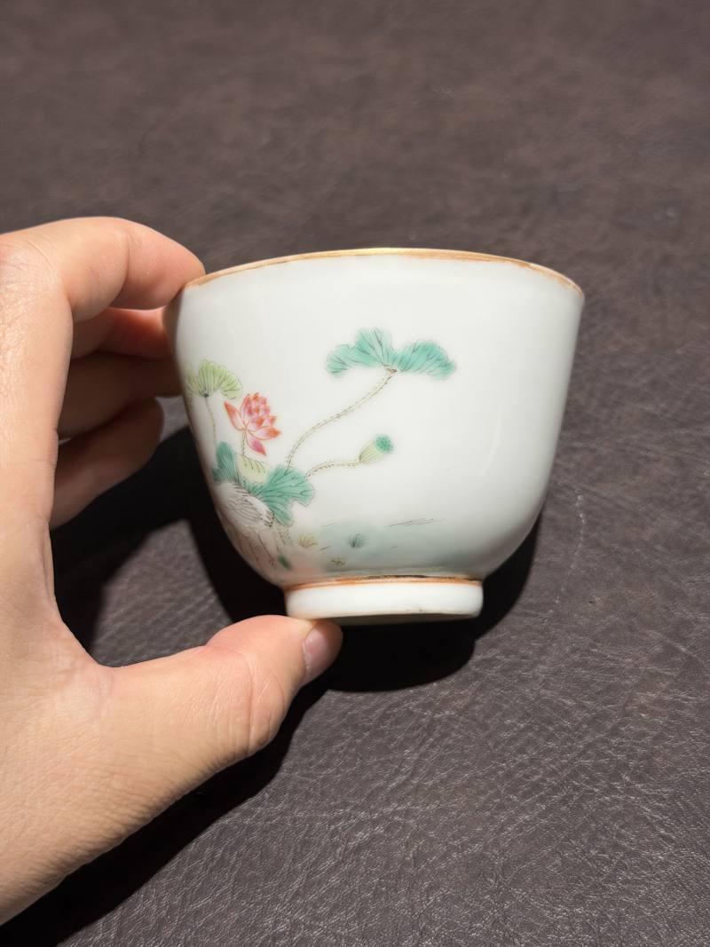 清光绪 粉彩癞瓜纹茶碗 - 图16