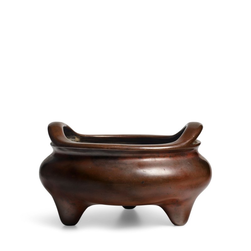 十八/十九世紀 雙耳三足銅爐 | AN INSCRIBED BRONZE TRIPOD CENSER - 图10