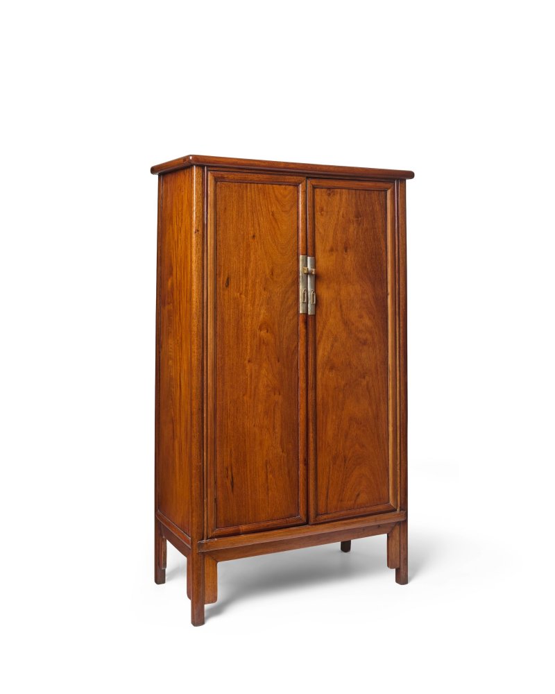 十八世紀 黃花梨圓角櫃 | A HUANGHUALI TAPERED CORNER-LEG CABINET - 图5