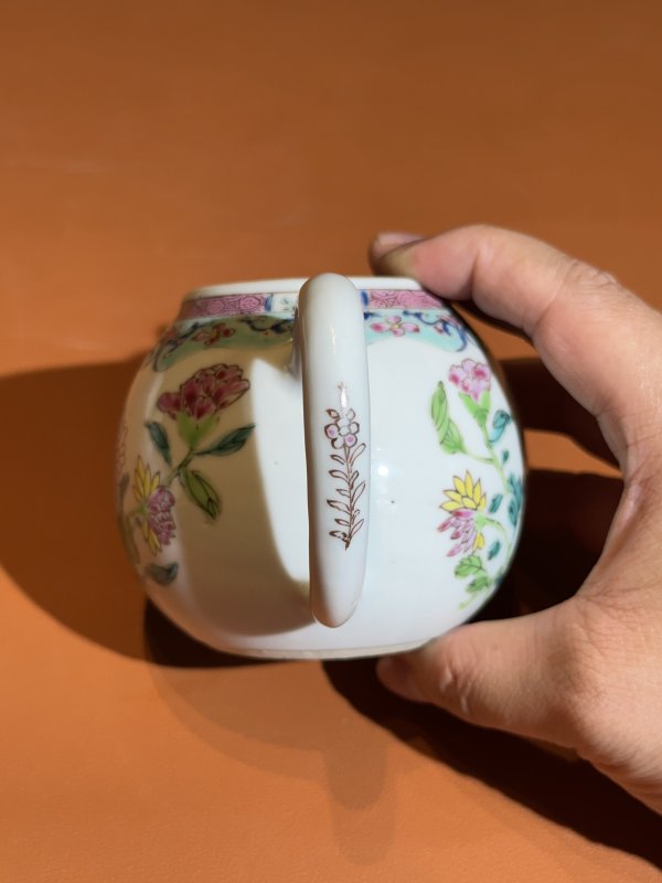 清雍正 粉彩花卉纹壶 - 图5