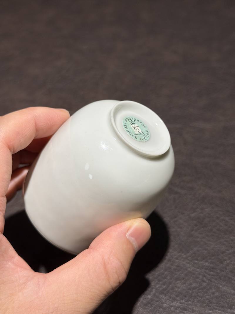 18世纪 白釉蛋壳铃杯 - 图6