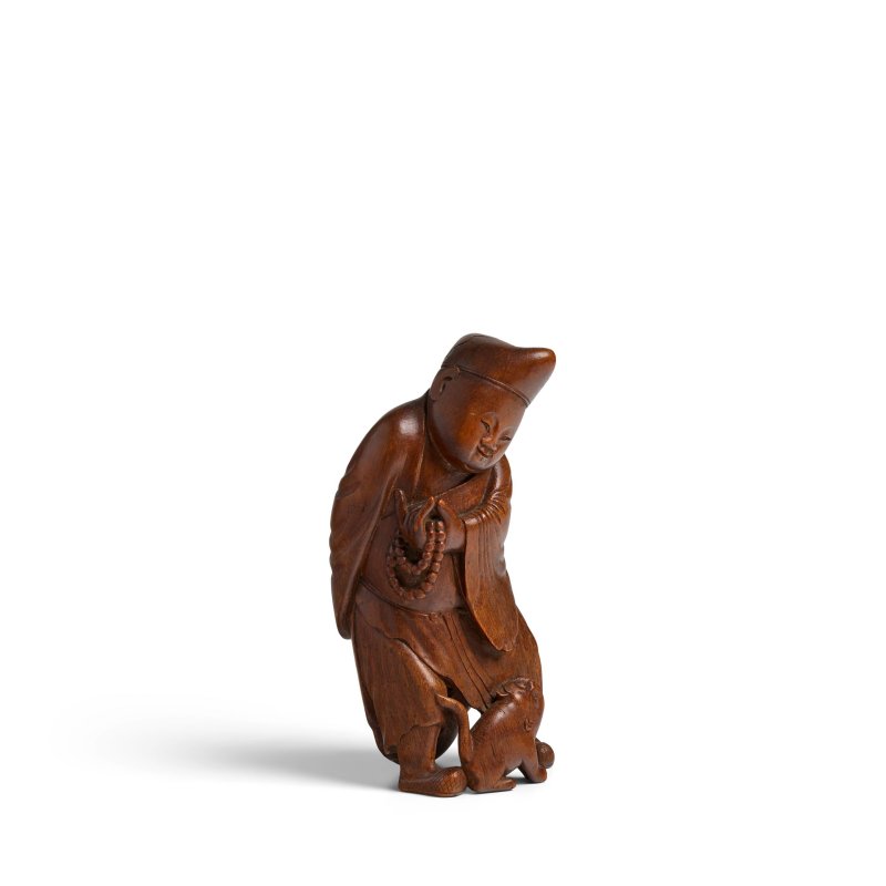 十七世紀 竹根雕濟公像 | A BAMBOO ROOT CARVING OF JIGONG - 图5
