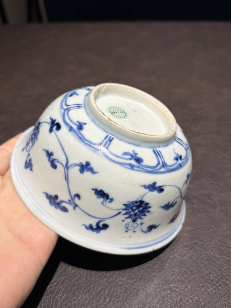 明永乐 青花缠枝莲纹宫碗 - 图9