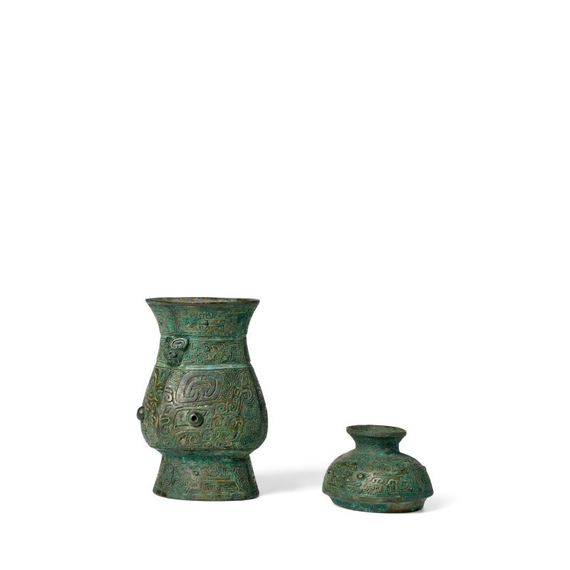 商晚期/西周早期 青銅觶 | AN ARCHAIC BRONZE WINE VESSEL AND COVER, ZHI - 图4