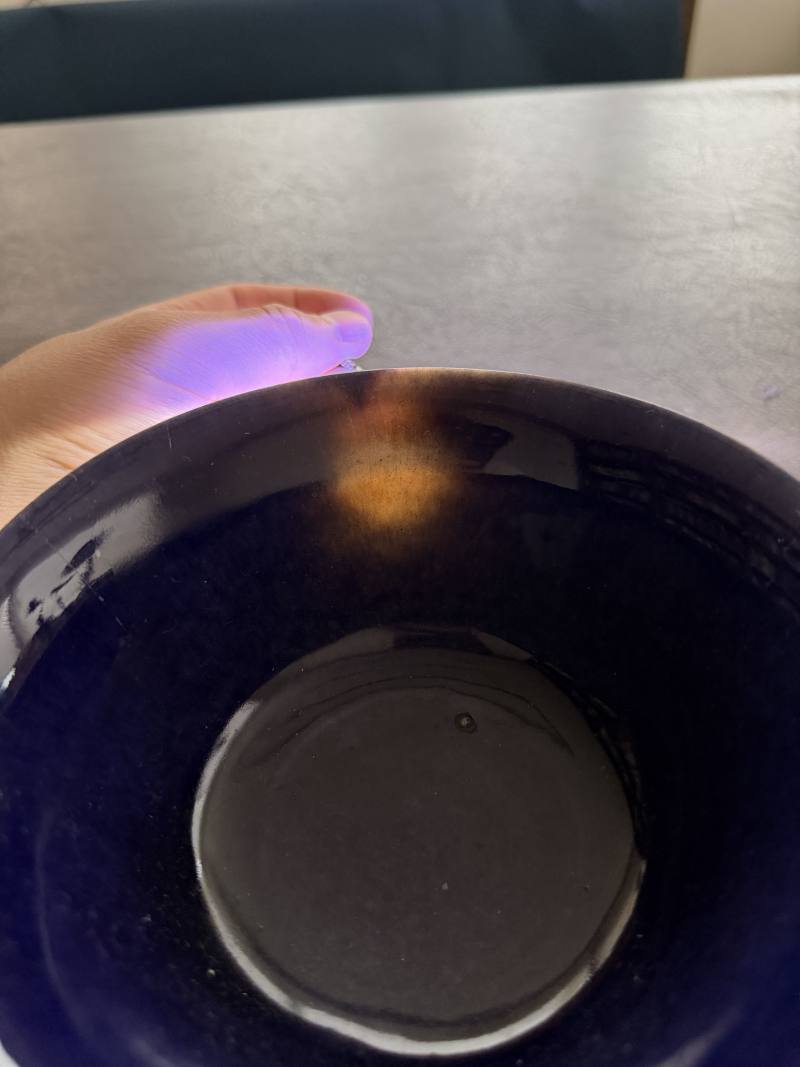 清康熙 茄皮紫釉碗 - 图11