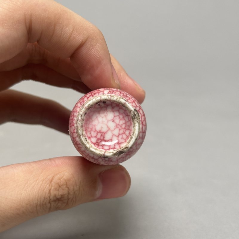 清中期 鳝鱼红牙签筒 - 图4