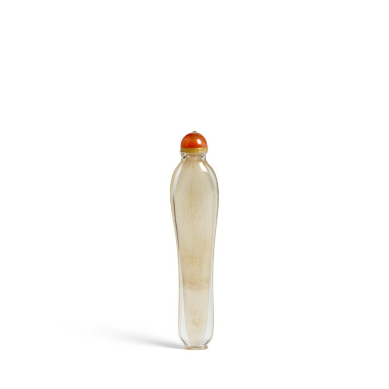 十九世紀 素面水晶鼻煙壺一件 | AN UNUSUAL ROCK CRYSTAL SNUFF BOTTLE - 图2