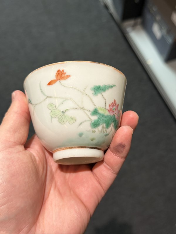 清光绪 粉彩一路连科深腹杯 - 图4