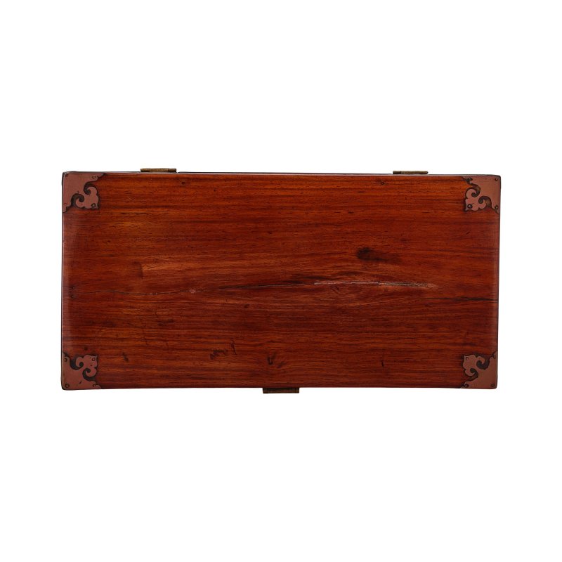 十八世紀 黃花梨裝黃銅長方盒 | A HUANGHUALI RECTANGULAR BOX - 图2