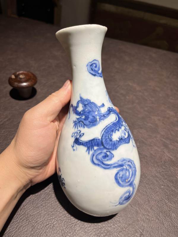 明 青花龙纹胆瓶 - 图3