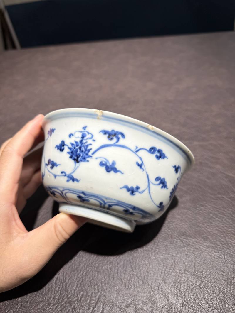 明永乐 青花缠枝莲纹宫碗 - 图16