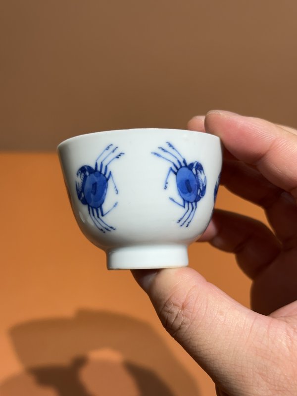 清晚期 青花二甲纹茶杯 - 图4