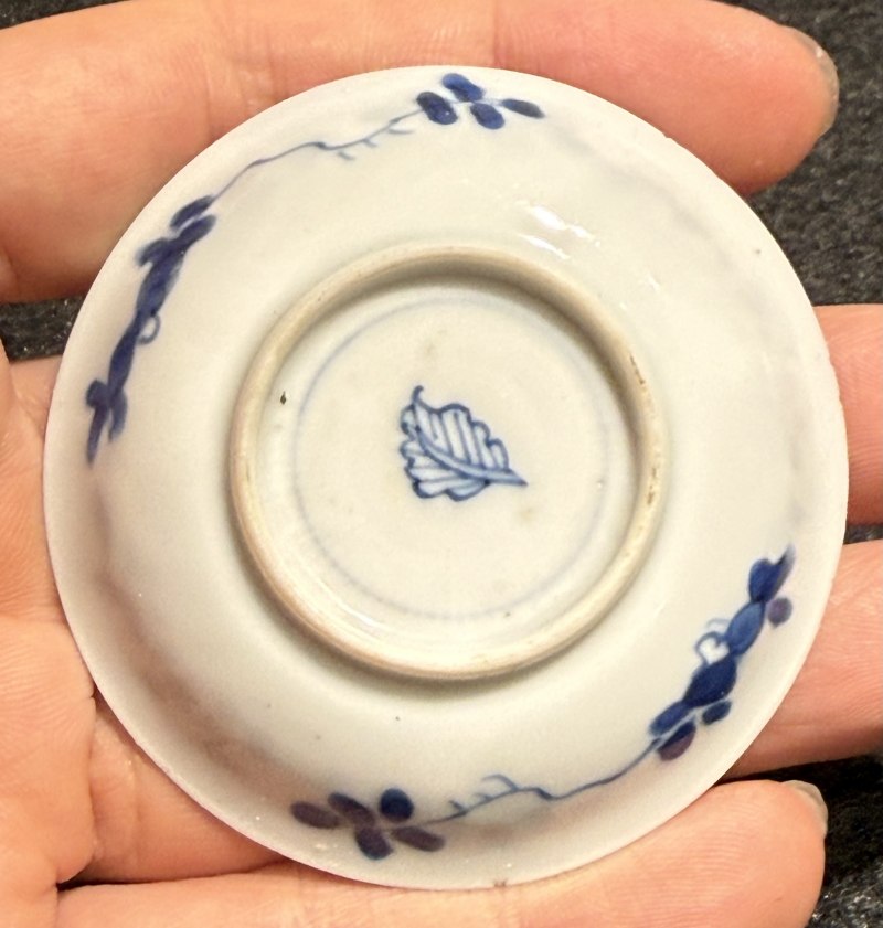 清康熙 袖珍青花杯碟三套 - 图3