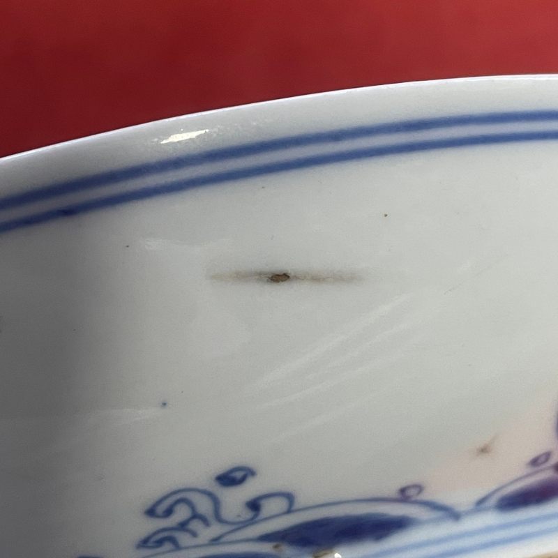 清雍正 青花仕女婴戏图盘一对 - 图19