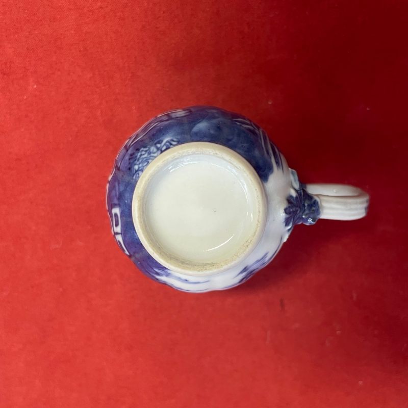 清乾隆 青花山水楼阁图杯 碟 壶一套 - 图17