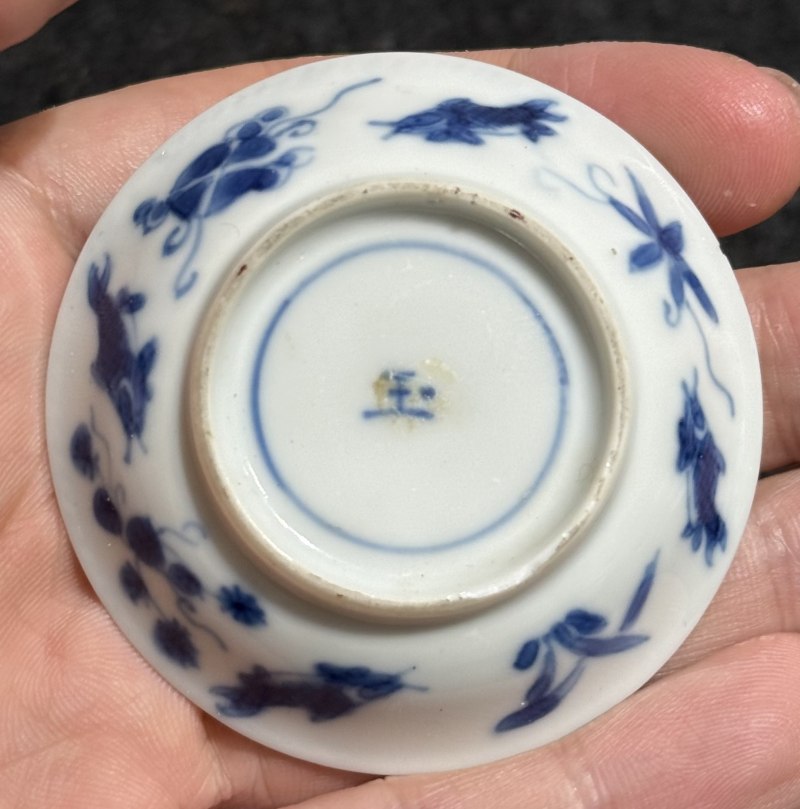 清康熙 袖珍青花杯碟三套 - 图5