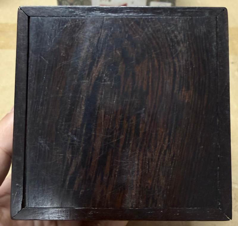 19世紀 文鼎款金石紋木印盒 - 图8