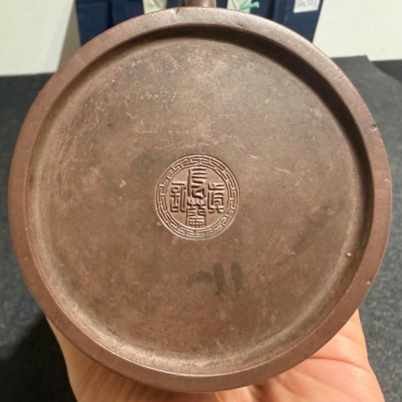 清晚期 子美刻友蘭紫砂壺 - 图7
