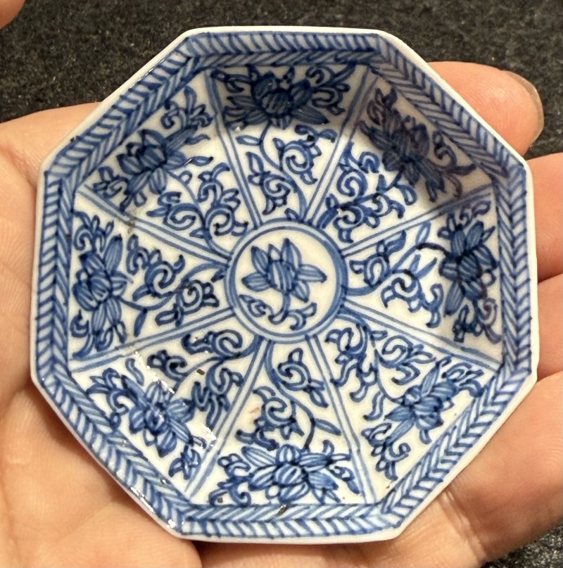 清康熙 袖珍青花杯碟三套 - 图6