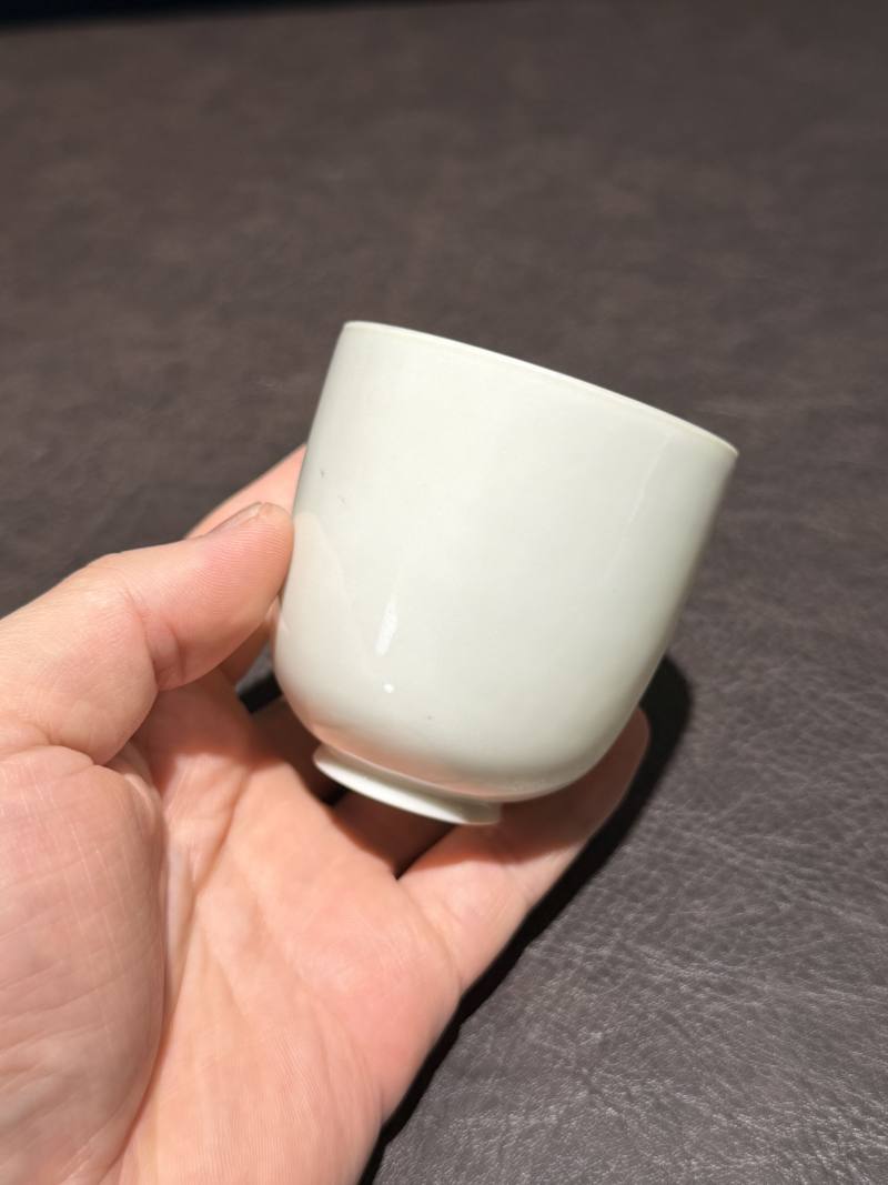 18世纪 白釉蛋壳铃杯 - 图3