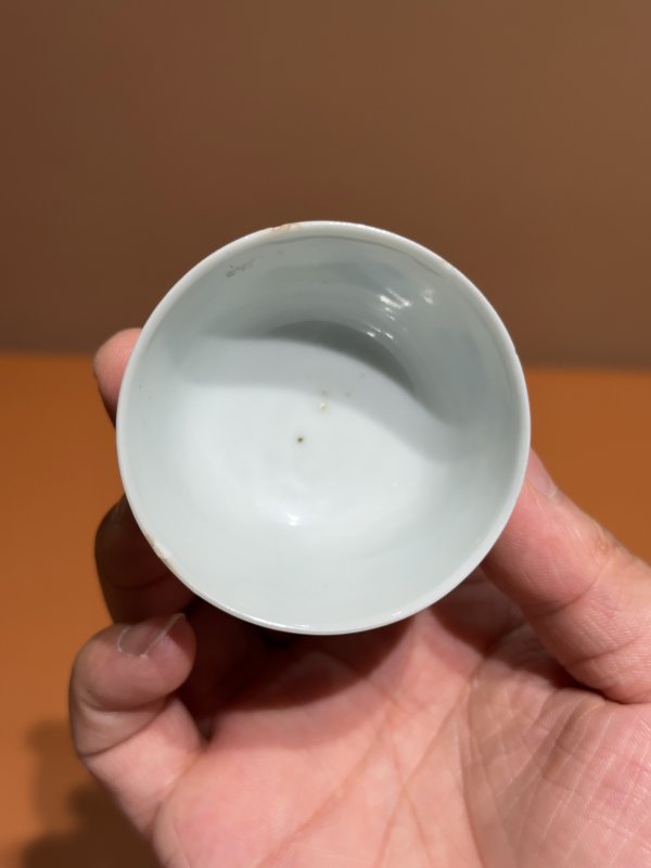 清晚期 青花二甲纹茶杯 - 图8